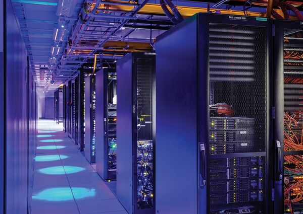 Equipment deployed at an Equinix International Business Exchange (IBX) data center