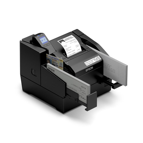 New Epson TM-S2000II-NW and TM-S9000II-NW multifunction teller devices help financial institutions of all sizes future-proof workstations with both USB and ethernet capabilities. New Epson TM-S2000II-NW and TM-S9000II-NW multifunction teller devices help financial institutions of all sizes future-proof workstations with both USB and ethernet capabilities.