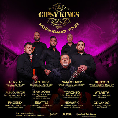 Gipsy Kings featuring Tonino Baliardo 2023 "Renaissance" Tour