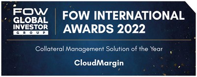 CloudMargin won the FOW International Award for Collateral Management Solution of the Year. 
