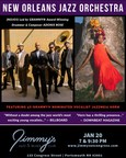 Jimmy's Jazz &amp; Blues Club Features GRAMMY® Award-Winning NEW ORLEANS JAZZ ORCHESTRA with 3x-GRAMMY® Award Nominated Jazz Vocalist JAZZMEIA HORN on Friday January 20 at 7 &amp; 9:30 P.M.