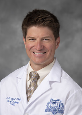 Henry Ford Health interventional cardiologist Brian O’Neill, M.D., is leading a first-of-its kind clinical trial that will enroll more than 3,000 patients across 75 participating hospitals in the U.S. to study an innovative left atrial appendage occlusion device. The trial will evaluate the safety and effectiveness of the new heart device.