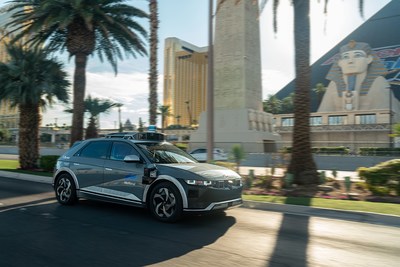 Motional's all-electric IONIQ 5 robotaxi in Las Vegas