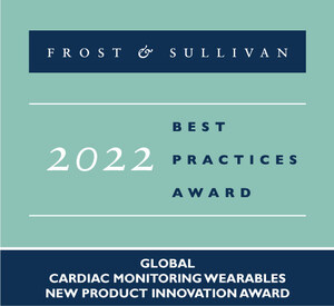 SmartCardia Earns Frost &amp; Sullivan's 2022 Global New Product Innovation Award in the Cardiac-monitoring Wearables Industry