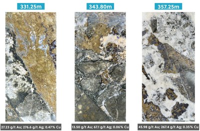 Figure 4: Apollo Target:  Core Photo Highlights from APC-20 (CNW Group/Collective Mining Ltd.)