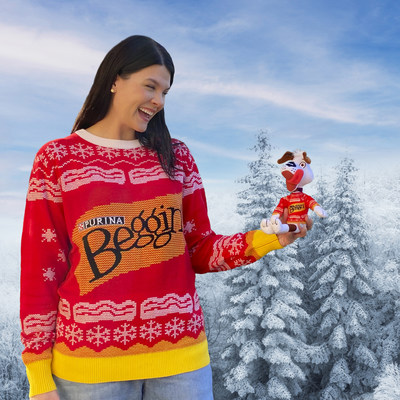 Beggin’ Holiday sweaters can be purchased for $49.99 on shopbeggin.com, while supplies last