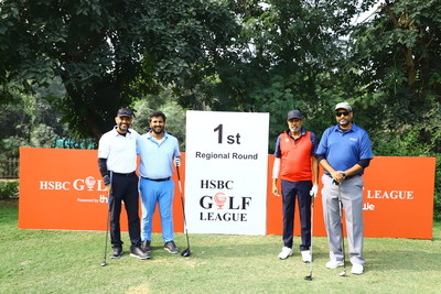 Kapil Dev Tees off at HSBC Golf League Regional Round North India powered by Thriwe