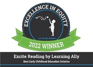 Excite Reading™ by Learning Ally Has Won an Excellence in Equity Award for Best Early Childhood Education Solution