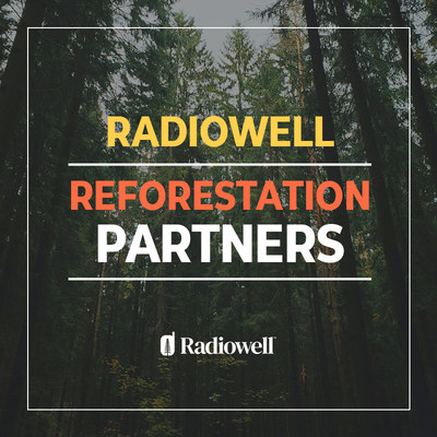 Radiowell plants thousands of trees via its partnership with companies and government agencies that repurpose used and surplus two-way radios. Organizations wishing to dispose of their surplus radios should visit Radiowell.com/sell or https://www.Radiowell.com (PRNewsfoto/Radiowell)