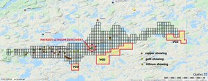 VISIBLE GOLD MINES NOW FIRMLY INSTALLED IN THE LITHIUM SPACE IN THE JAMES BAY REGION