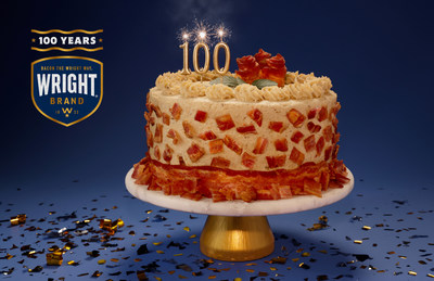 Wright® Brand concludes their 100th anniversary celebration with limited-edition Bacon Cake.