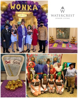 Residents enjoyed a magical experience as Pelican Landing Assisted Living and Memory Care was transformed into Willy Wonka's Chocolate Factory.