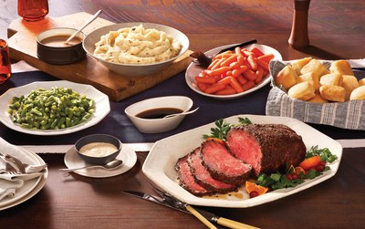 Holiday entertaining is easy with Cracker Barrel's Prime Rib Heat n' Serve Family Dinner, featuring a full meal for 4-6 that's ready in three hours or less.  Pre-order now at crackerbarrel.com and pick up between Dec. 21-28.