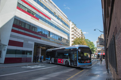Centre bus de Lagny à Paris. (Groupe CNW/Société de transport de Montréal)