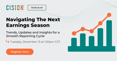 Cision Presents Navigating the Next Earnings Season: Trends, Updates and Insights for a Smooth Reporting Cycle