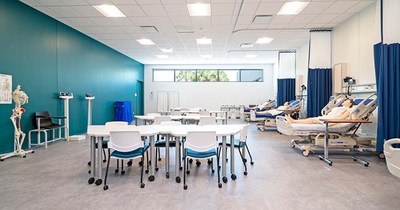 Rasmussen University's new Topeka campus will feature a state-of-the-art nursing skills laboratory like the one pictured here from Rasmussen's Central Pasco (Fla.) campus.