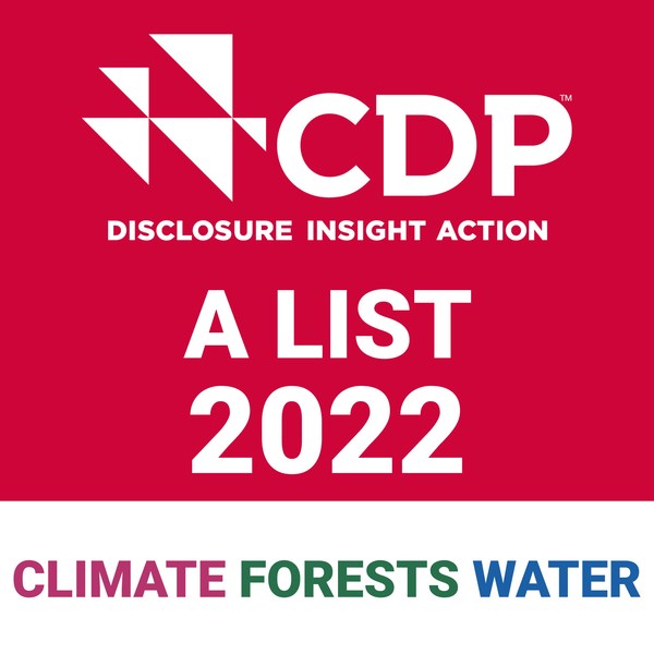 CDP awards Firmenich fifth consecutive triple A rating in 2022 for climate action, water, and forestry protection.