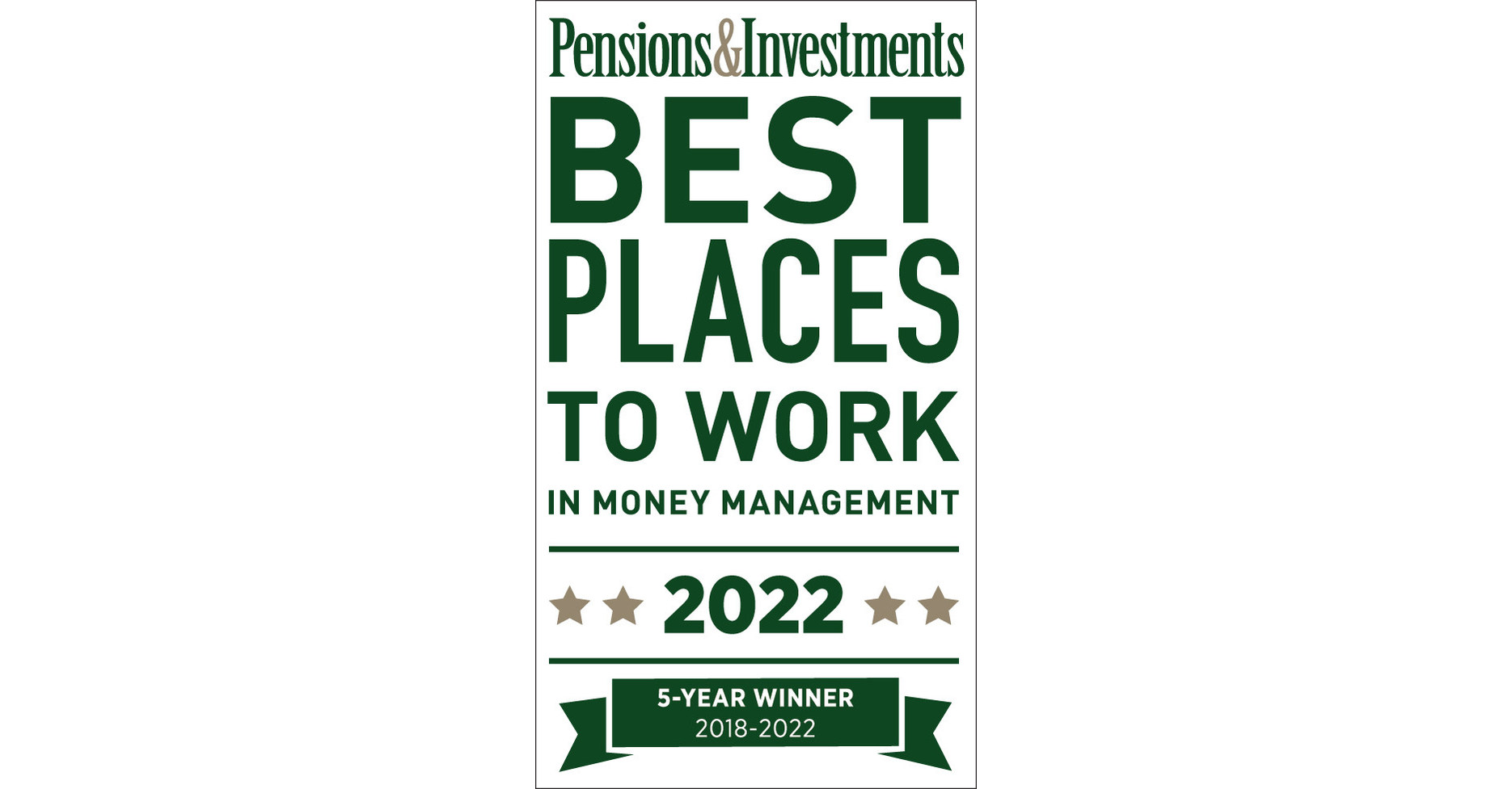 BELLE HAVEN INVESTMENTS WINS PENSIONS & INVESTMENTS BEST PLACES TO WORK