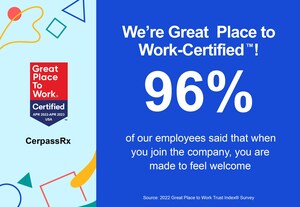 CerpassRX Announces Great Place to Work Certification