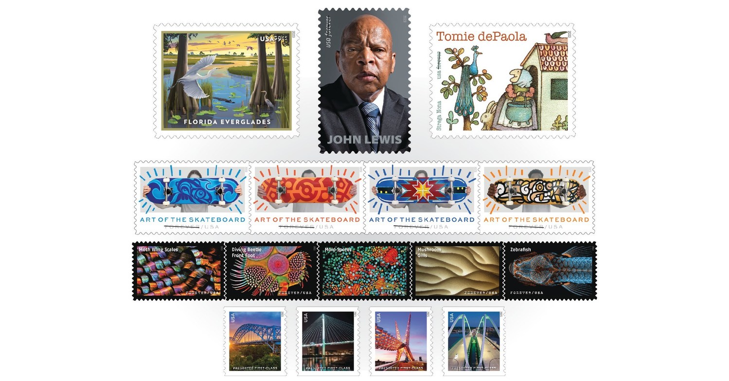 U.S. Postal Service Reveals Stamps for 2023 - Newsroom 