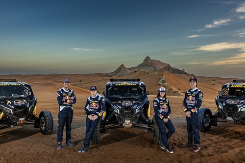 New 2023 Red Bull Can-Am Factory Team and Red Bull Off-Road Junior Team will take racing to the next level. ©BRP 2022 (CNW Group/BRP Inc.)