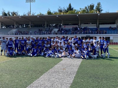 The young Mexican football team and their win for their last game of the season.