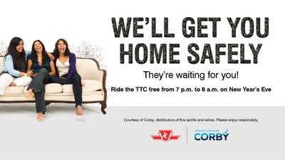 Corby Safe Rides Ad 1 (CNW Group/Corby Spirit and Wine Communications)