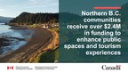 Northern B.C. communities receive over $2.4 million in funding to revitalize public spaces and enhance tourism experiences