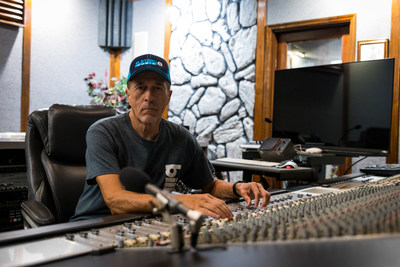 Tony Mantor in the studio