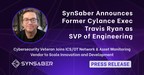 SynSaber Announces Former Cylance Executive Travis Ryan as Senior VP of Engineering