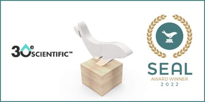 3Oe Scientific receives the 2022 SEAL Award for Iggy™, a sustainable approach to hand washing using ozonated water, a natural disinfectant, and 70% less water than traditional practices.