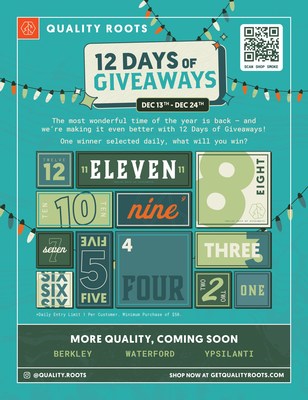Quality Roots 12 Days of Giveaways