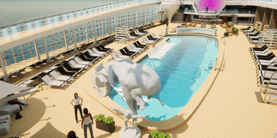 Digital Rendering of the Celebrity Beyond Resort Deck in the Celebrity Cruises 'Wonderverse'