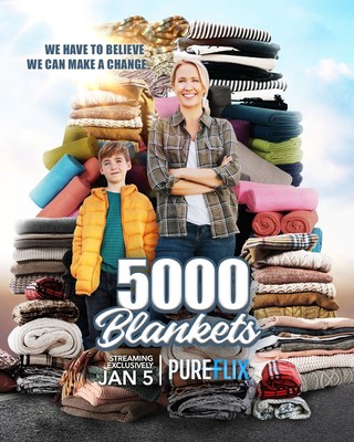 5000 Blankets streams exclusively on Pure Flix starting January 5th.