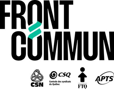 Logo Front commun (CSN CSQ FTQ APTS) (Groupe CNW/CSN)