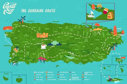 Discover Puerto Rico announces the "Sunshine Route", featuring the Island’s iconic sunshine.