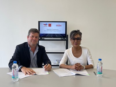 Image: signing ceremony between Kulara Water and TotalEnergies ENEOS