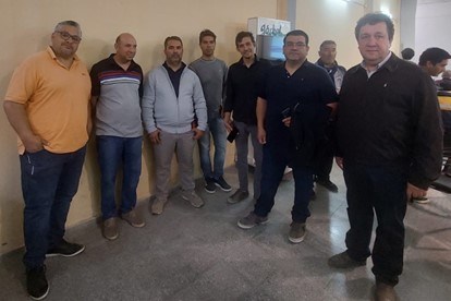 Photo 4: The Libero team meeting with authorities of the Association of Mining Service Providers of Jáchal, San Juan (CNW Group/Libero Copper & Gold Corporation.)