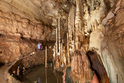 Natural Bridge Caverns, a well known show cave in the US, is now open fully.