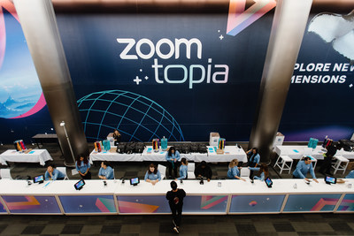 Registration at Zoomtopia. Photo c/o Zoom.
