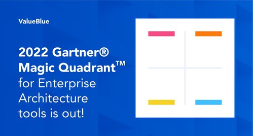 ValueBlue Named a Niche Player in the 2022 Gartner® Magic Quadrant™ for Enterprise Architecture Tools