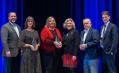 L-R: Arizona Department of Insurance and Financial Institutions Director Evan G. Daniels, Erin Klug, Glenda Haverkamp, Kansas Insurance Commissioner Vicki Schmidt, Don Beatty, and Virginia Insurance Commissioner Scott A. White