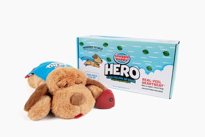 Snuggle Puppy HERO™ is designed to help with your child’s anxiety, stress, or overstimulation.