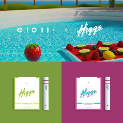 A fruitful collaboration between Higgs and E1011 Labs. Featuring the Higgs Lemon Lime stelo™ (left) and Higgs Mixed Berry stelo™ (right).