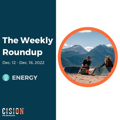 PR Newswire Weekly Energy Press Release Roundup, Dec. 12-Dec. 16, 2022. Photo provided by Jackery. https://prn.to/3FuM1vM