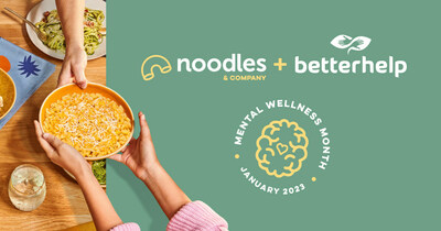 Noodles & Company joins forces with BetterHelp to promote mental health and provide up to $1 million in free online therapy.