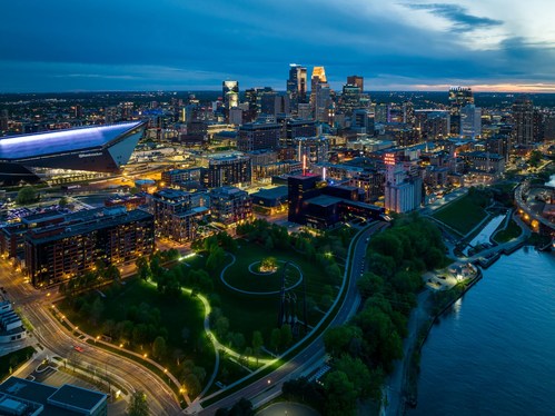 Minneapolis, City by Nature, is located on the Mississippi River. Photo by Lane Pelovsky, Courtesy of Meet Minneapolis.