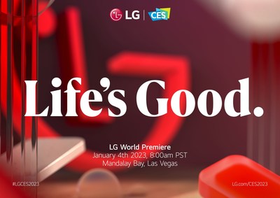 LG Electronics (LG) today announced that it will be making an in-person return to CES®, operating a physical exhibition booth and holding its LG World Premiere press conference on the ground in Las Vegas this January. (PRNewsfoto/LG Electronics)