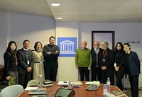 Participants at the launch of the Jinshow World Silk Interactive Map at UNESCO headquarters in Paris