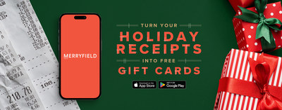 Merryfield and Zooey Deschanel want to turn holiday shopping receipts into  free gift cards